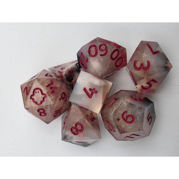 Gaming Dice Lot Of 5 Sets Polyhedral Resin Role D&D - Picture 4 of 6
